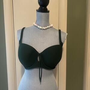 Green bikini top with tie